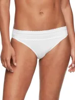 Warner's Women's No Pinching, No Problems Lace Bikini Underwear 5509 In White