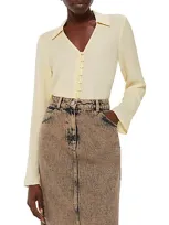 Whistles Daphne Buttoned Shirt In Neutral