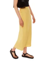 Whistles Josie Side Tie Skirt In Butter