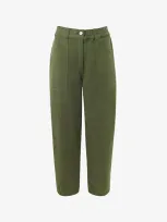 Whistles Tessa Utility Pants In Khaki