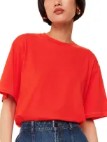 Whistles Relaxed Tee In Red