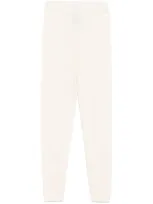 Yves Salomon Tapered Trousers In White