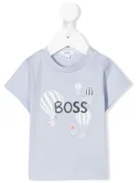 Hugo Boss Babies' T-shirt Mit Heissluftballon-print In Blue