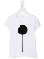 Il Gufo Kids' Lollipop-appliqué Cotton T-shirt In White