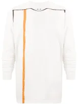 Rick Owens Drkshdw Levels Cotton-jersey Long-sleeved T-shirt In White