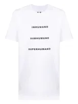 Rick Owens Drkshdw T-shirt Mit Slogan-print In White