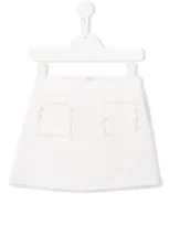 Il Gufo Kids' Tweed Mini Skirt In White