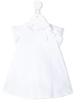 Il Gufo Babies' Embroidered Flared Dress In White