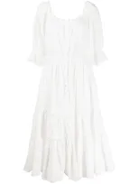 Bytimo Sunday Morning Midi Dress In White