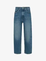 Whistles Womens Blue Authentic Straight-leg High-rise Jeans 32