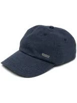 Hugo Boss Logo-patch Baseball Cap In Blue