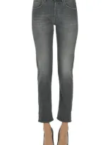 Atelier Cigala's Cropped Boyfriend Jeans In Grey