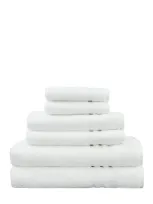 Linum Home Denzi 6-piece Towel Set In White