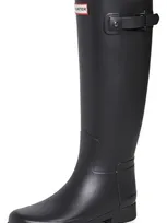 Hunter Refined Tall Matte Boots In Black