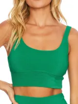 Beach Riot Leah Crop Tank In Jelly Bean