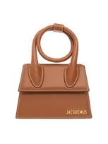 Jacquemus Le Chiquito Neud Top Handle Tote Bag In Brown