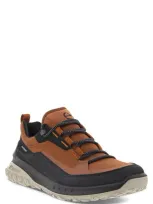 Ecco Ult-trn Low Waterproof Hiking Shoe In Black/cognac