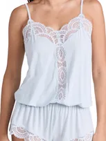 Eberjey Mariana Dreamer Romper In Ice Blue