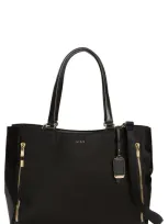 Tumi Large Valetta Tote In Black/gold