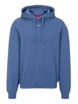 Hugo Dapo Relaxed Fit Logo Hoodie In Light Blue