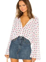 Tularosa Raquel Beach Shirt In Star Spangled