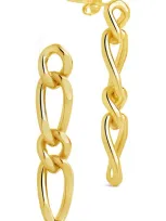 Sterling Forever Jacqueline Figaro Chain Drop Earrings In Gold