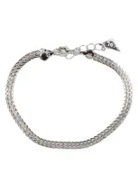 Sterling Forever Davis Wheat Chain Bracelet In Silver