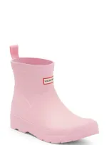 Hunter Kids' Play Waterproof Short Boot In Pink Fizz