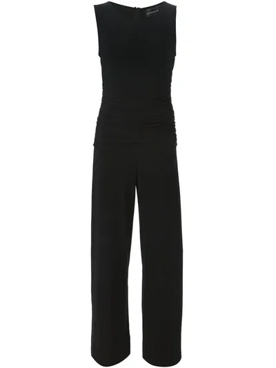 Norma Kamali Kamali Kulture Shirred Waist Jumpsuit In Black