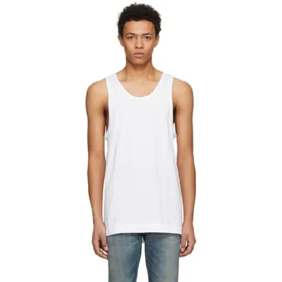 John Elliott White Rugby Tank Top