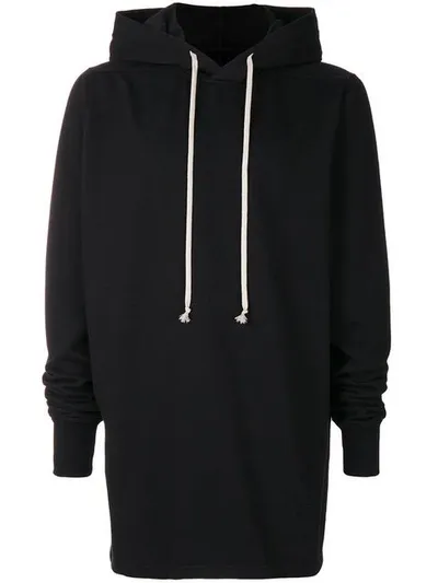 Rick Owens Drkshdw Black Drawstring Hoodie