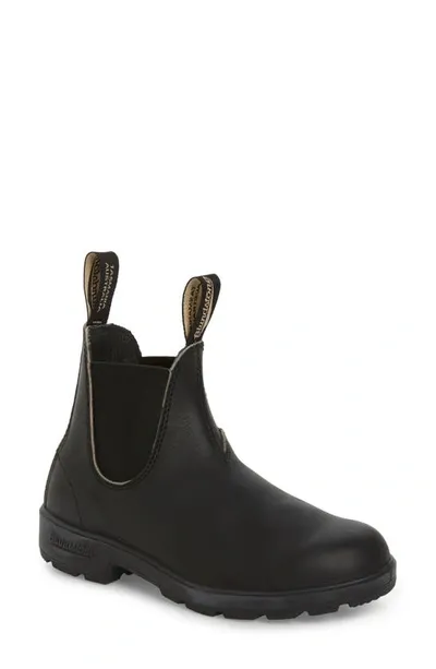 Blundstone Chelsea Black Ankle Boots With Elasticated Inserts