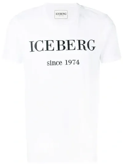 Iceberg T-shirt With Embroidered Logo In White