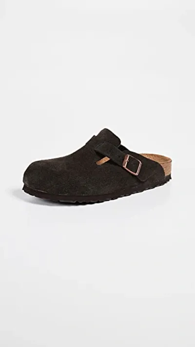 Birkenstock Boston Soft Clogs - Narrow Mocha