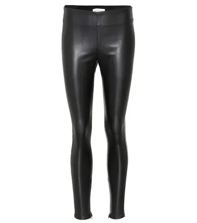 Velvet By Graham & Spencer Berdine Faux Leather Leggings In Black