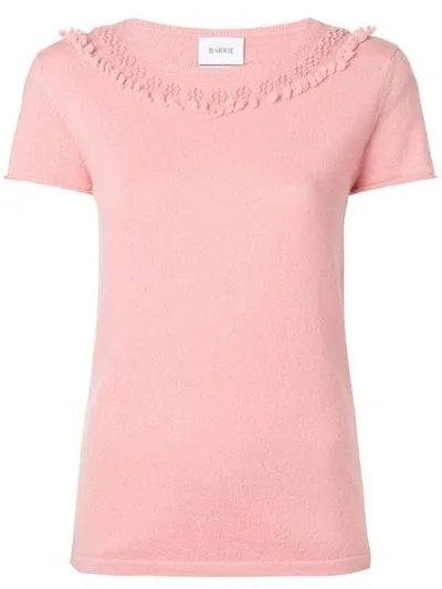 Barrie Romantic Timeless Cashmere Top In Pink