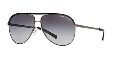 Armani Exchange Polarized Sunglasses, Ax Ax2002p In Gradient Grey Polarized