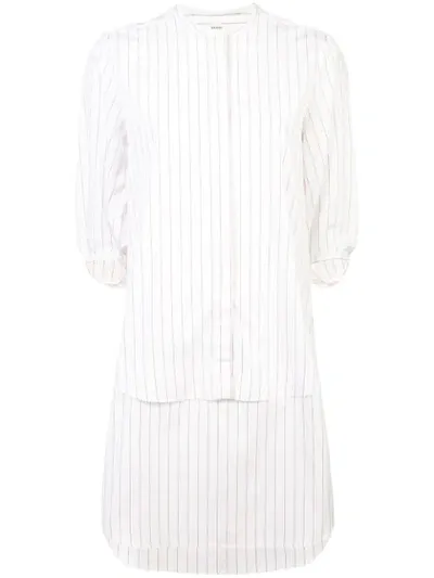 Maison Rabih Kayrouz Striped Poplin Dress White