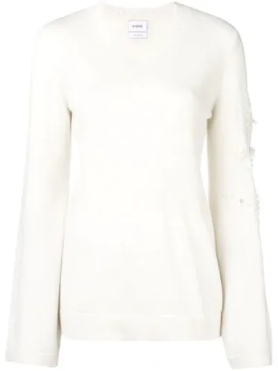 Barrie V-neck Pullover In White