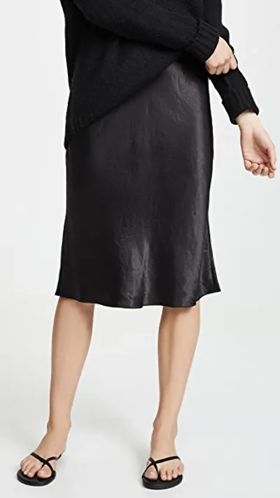 Vince Slip Skirt In Black