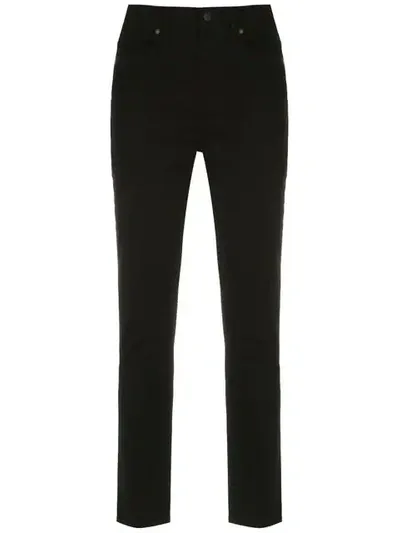 Osklen Frayed Hem Straight-leg Jeans In Black