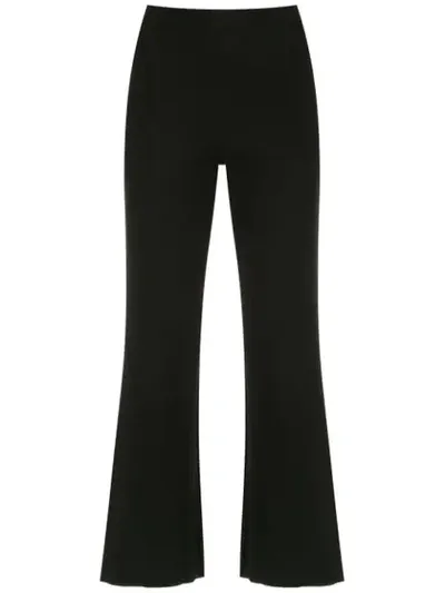 Osklen Flared Cropped Trousers In Black