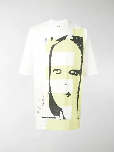 Rick Owens Drkshdw Rick Owens Drk Shdw T Shirts In White