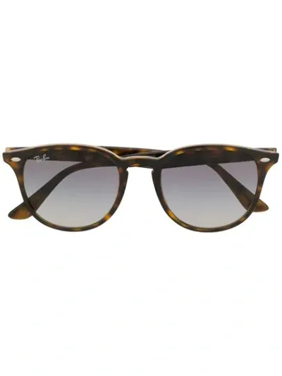 Ray Ban Square Frame Sunglasses In Brown