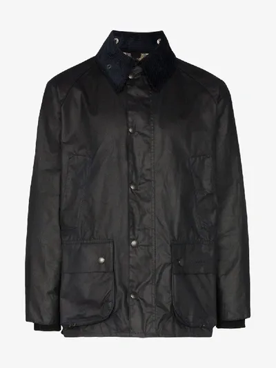 Barbour Bedale Wax Jacket In Blue