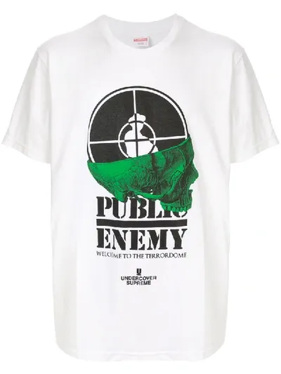 Supreme Udc Public Enemy Terrordome T-shirt In White