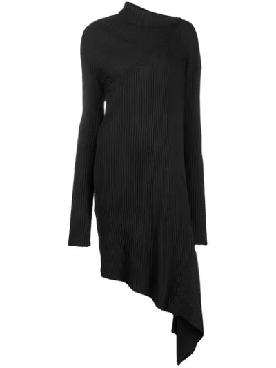 Marques' Almeida Marques Almeida Black Draped Turtleneck