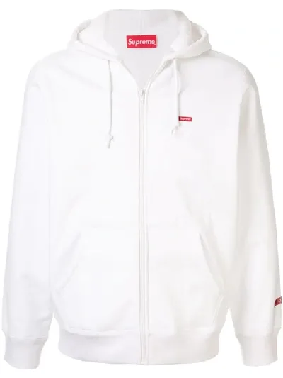 Supreme Windstopper Zip-up Hoodie In White