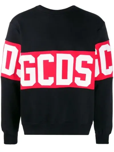 Gcds Logo Sweatshirt In Black