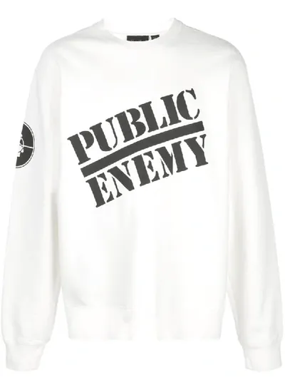 Supreme Public Enemy Sweatshirt In White